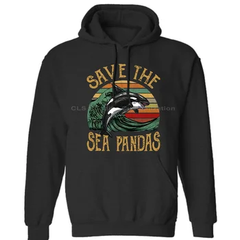 

Whale Save The Sea Pandas Vintage Cartoon Mens Neutral () Winter Hoodies Sweatshirts Free Shipping