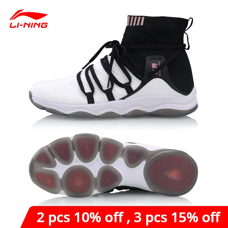 Li-Ning Women NO BOUNDARIES Cushion Training Shoes Mono Yarn Wearable LiNing li ning Fitness Sport Shoes Sneakers AFJP004 YXX054