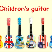 Забавный шестиструнный инструмент детская игрушечная гитара школьный игровой реквизит Рождественские подарки воспроизводимые музыкальные игрушки