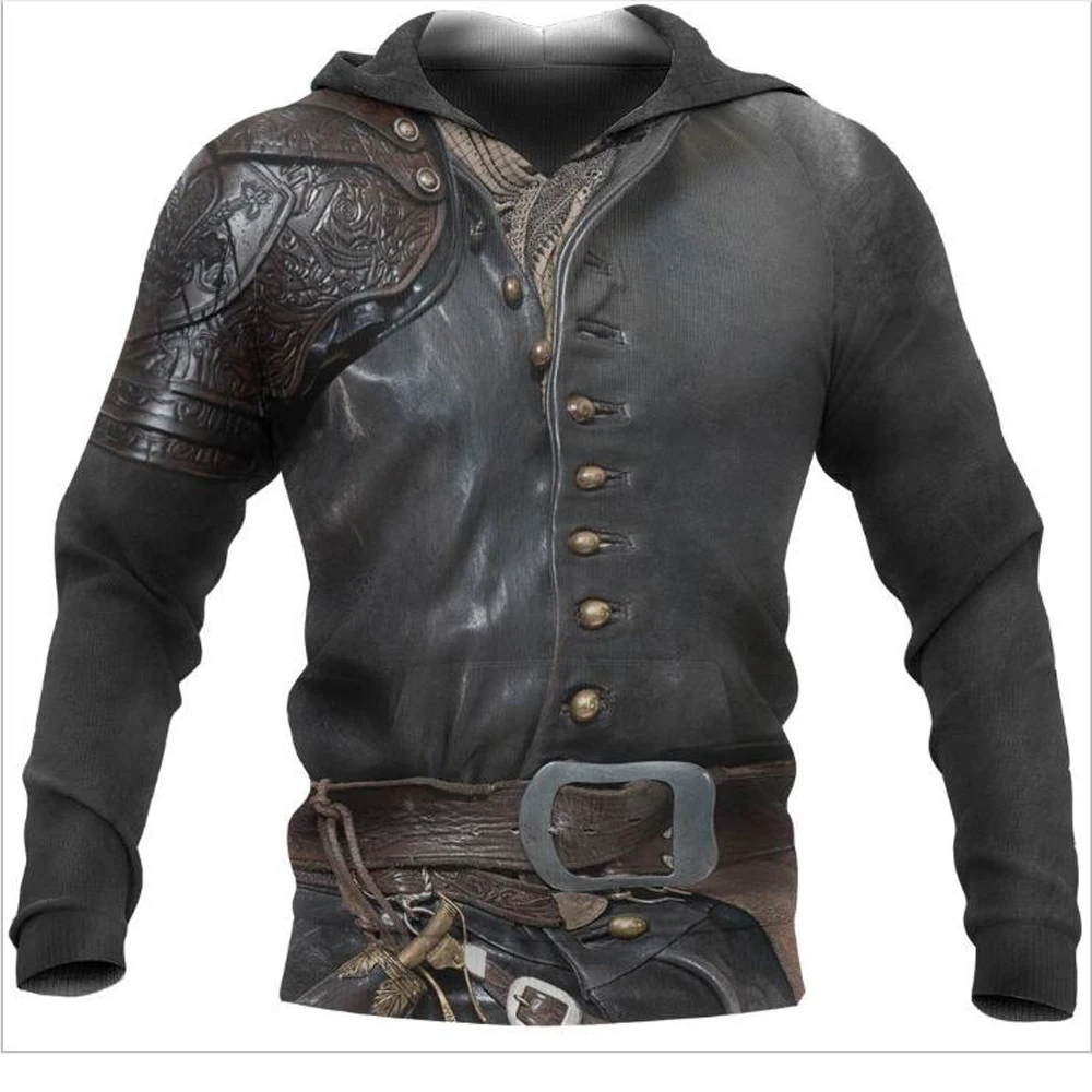 Retro Viking Armor 3D All Over Printed Men hoodies Harajuku Fashion hooded Sweatshirt Unisex Casual jacket Zip Hoodie Retro Viking Armor 3D All Over Printed Men hoodies Harajuku Fashion hooded Sweatshirt Unisex Casual jacket Zip Hoodie