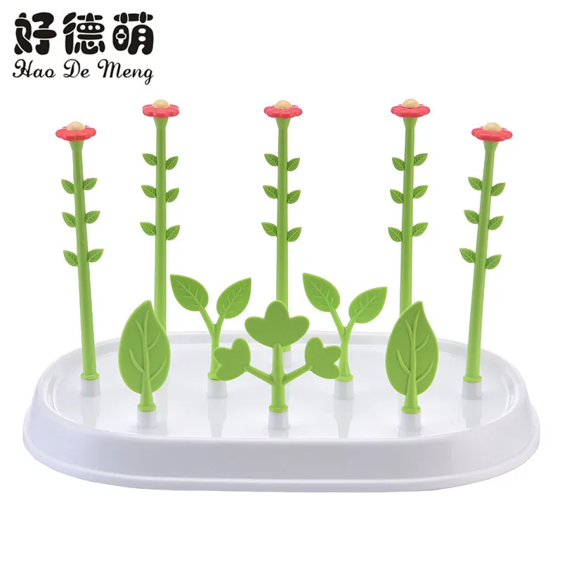 

Good German Meng Simple Flower-shaped Infant Bottle Drying Rack Multi-functional Deconstructable Drying Rack Storage Portable Dr