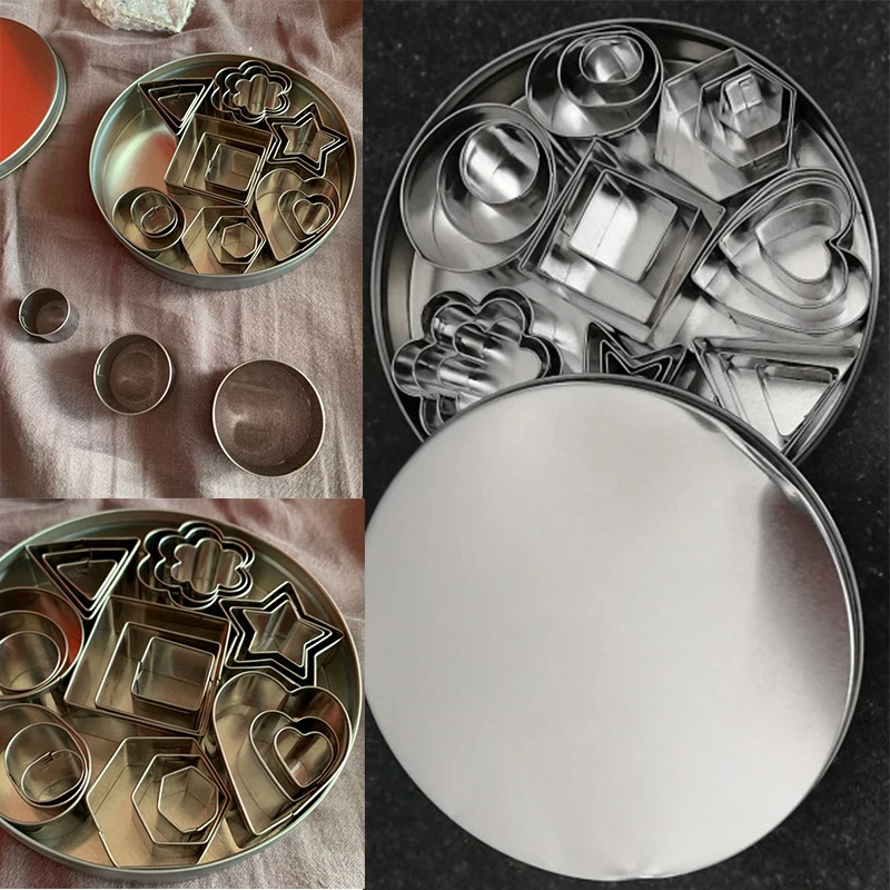 24 шт. набор мини резаков для печенья из нержавеющей стали|Формочка печенья| |