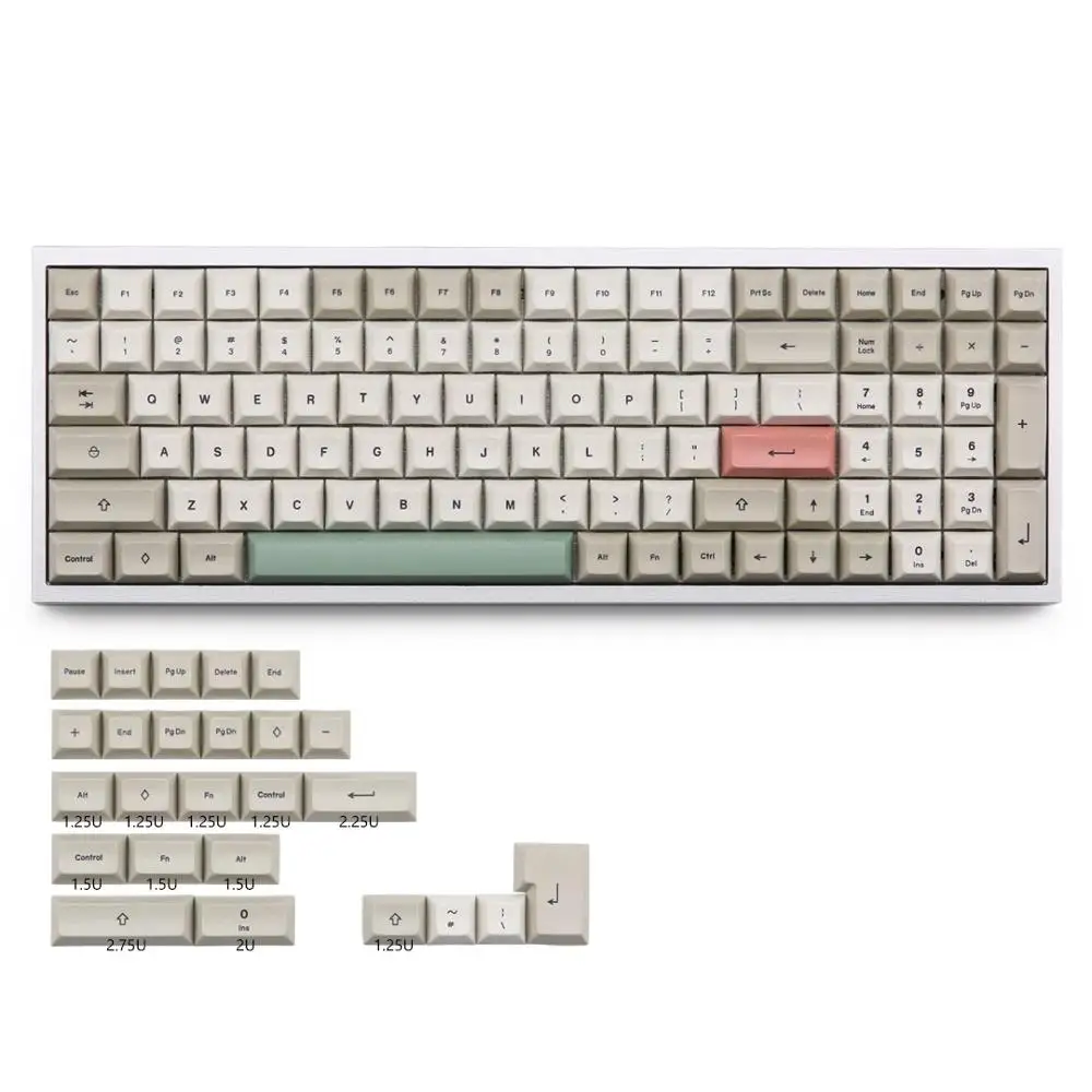 DSA 9009 колпачки комплект красителя подкровать 125 ключи для cherry mx 60 87 104 механическая