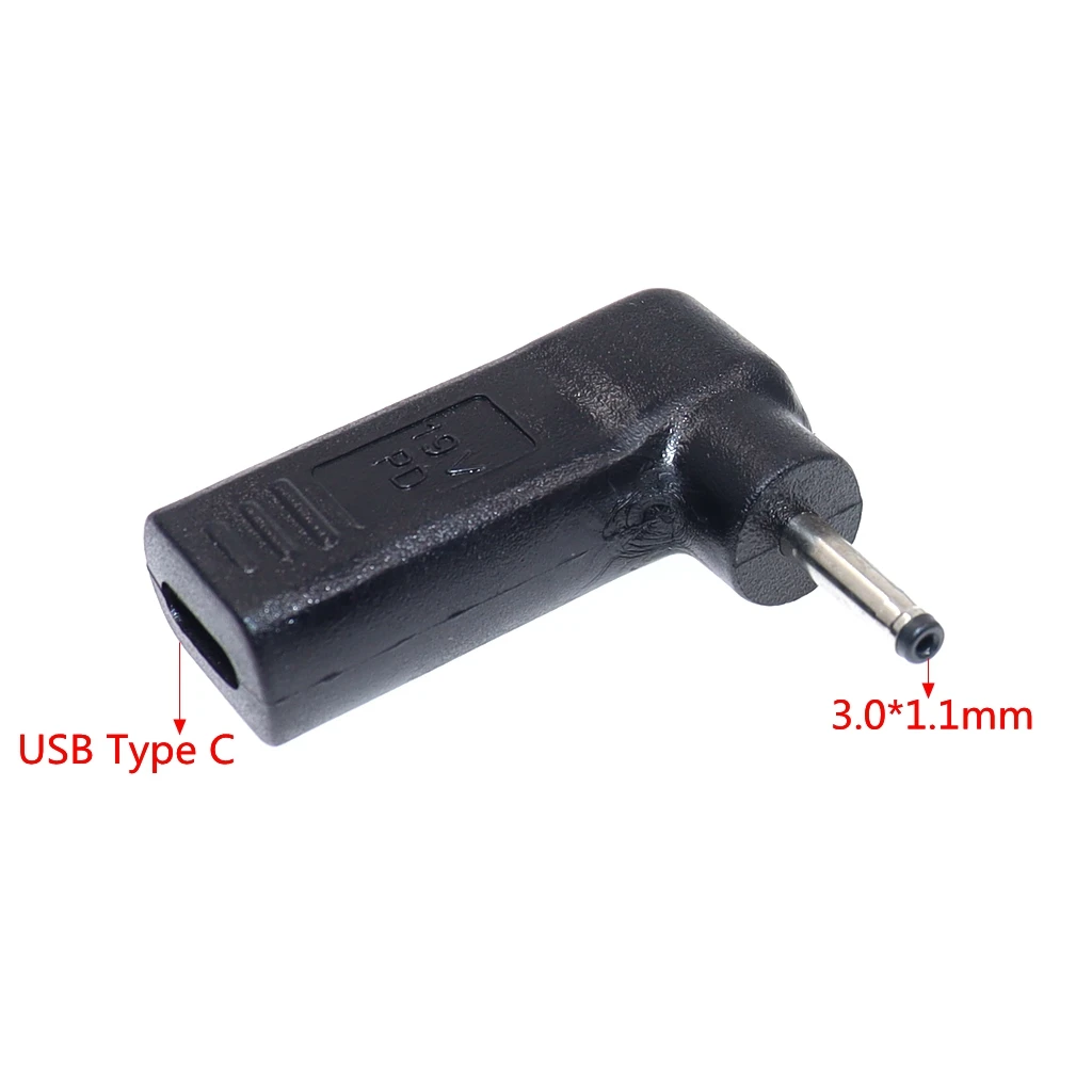 Адаптер питания с разъемом USB Type-C переходник постоянного тока USB-C Мама на папа 3 0x1