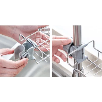 

Stainless Steel Plastic Hanging Organizer Holder Drain Storage Rack Kitchen Tool