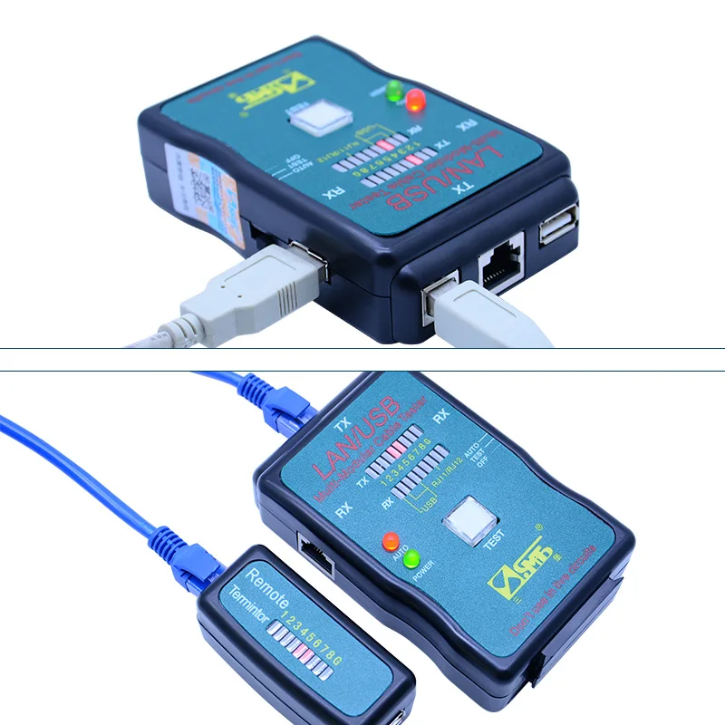 Usb тестер для кабеля RJ45 Cat5 RJ11|Сетевые инструменты| |