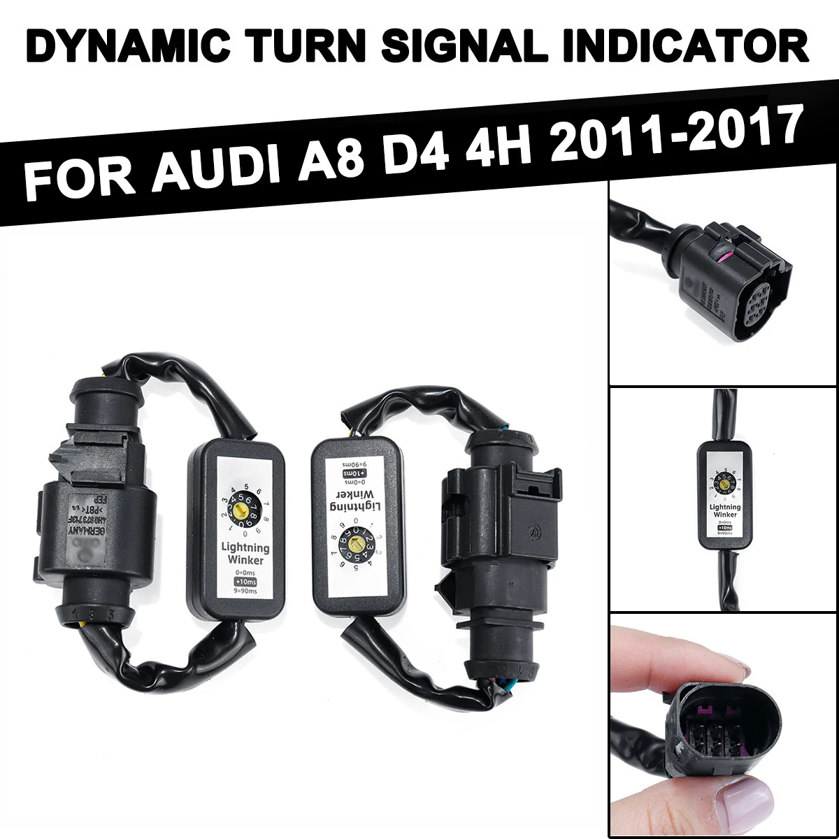 Для Audi A8 D4 4H 2011-2017 2 шт. динамический сигнал поворота надстройку провод модуля жгут