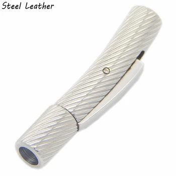 

20pcs/lot hole:2/3/4/5/6/7/8mm stainless steel press open buckle clasps for diy jewelry bracelets findings clasps spring open