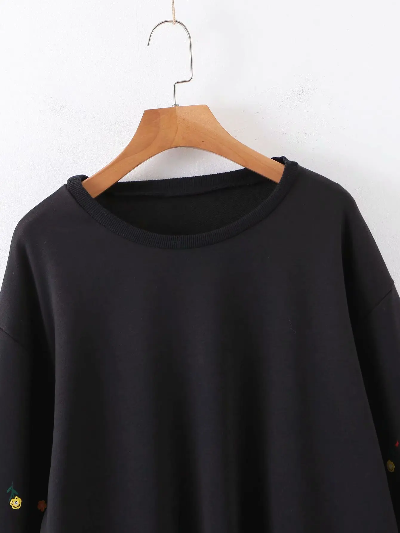 Za Sweatershirt Женская флисовая толстовка с принтом и рукавом оверсайз пуловер толстовки свободные повседневные топы с круглым вырезом