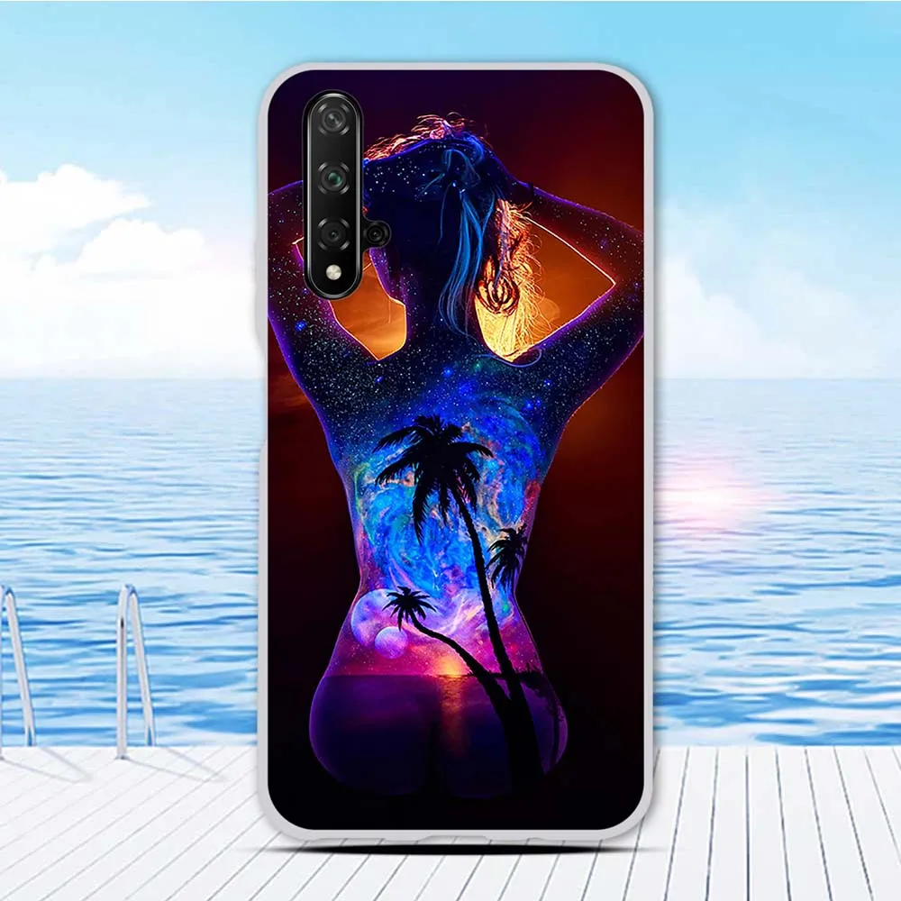 Чехол Funda 6,26 дюйма для huawei nova 5 T, силиконовый чехол для Honor 20, чехол с животным принтом, чехол для Honor 20 S, чехол для телефона, бампер - Цвет: 3