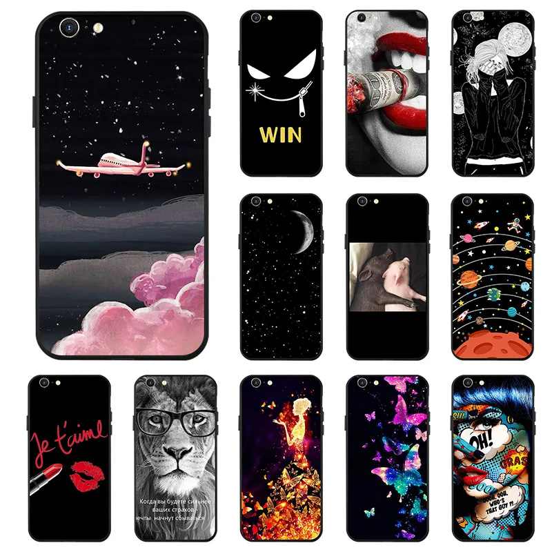 

For Oppo A39 A57 Case Cover Carton Painted Soft Back Cover Phone Case For Oppo A57 A39 Cases Silicone Fundas Capa Sheer