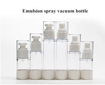 

Plastic Cosmetic Bottle Refillable Bottles Emulsion Spray 30ML 50Ml 80ML 100ML Transparent Airless Pump Vacuum Container