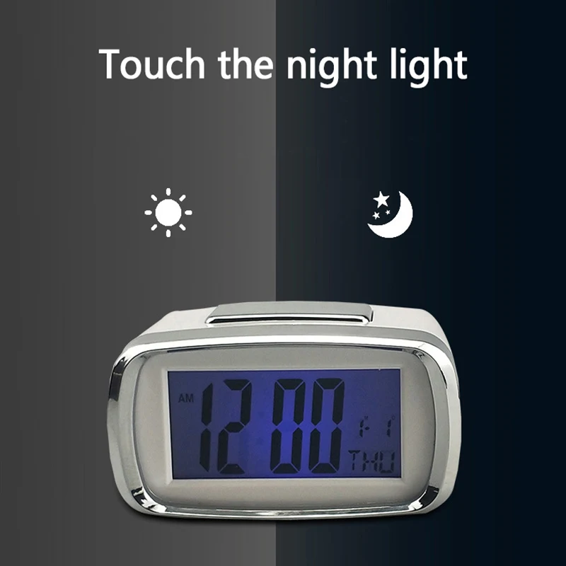 

New Candy Color Digital Alarm Clock Smart LCD Night Light Display Clock Snooze Fuction Student Bedroom Desk Table Clocks