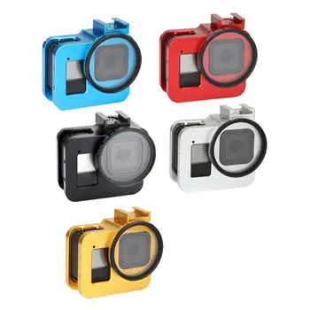 

Metal Frame Protective Case Set For GoPro 8 Sports Camera Shell 52MM UV Filter Aluminum Alloy Rabbit Cage Cover For DJI Osmo Act