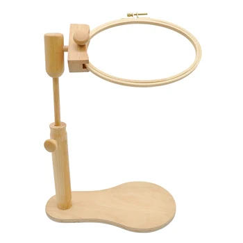 

Embroidery Lap Stand Adjustable Cross Stitch Stand with Hoop Set DIY Needlework