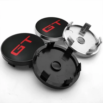 

4PCS 60MM GT Car Wheel Center Hub Caps Badge Emblem Sticker Rim Dust-proof Cover forKIA rio ceed sportage sorento k2 k3 k4 k5 k6