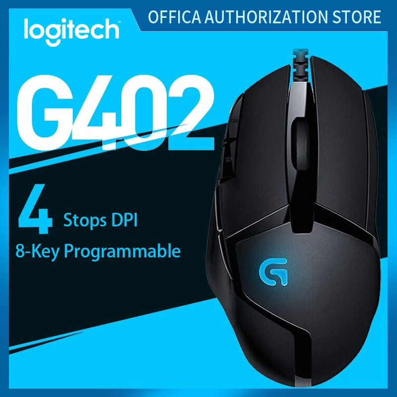 Logitech G402 Gaming Mouse E Sports Mechanical Sports Wired Mouse Tracking Fps Chicken Macro Programming Master Cyberpunk4000dpi Mice Aliexpress