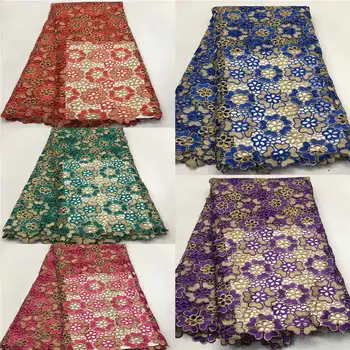 

Swiss lace fabric 2020 embroidery African lace fabrics 100% cotton Dry lace Swiss voile lace in Switzerland ! ZQM40538