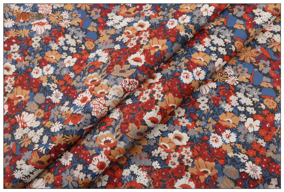 Floral Series Printed Twill Fabrics Cloth For DIY Sewing Baby&Child Quilting Bedsheet Clothes Skirt Textile Material Half Meter