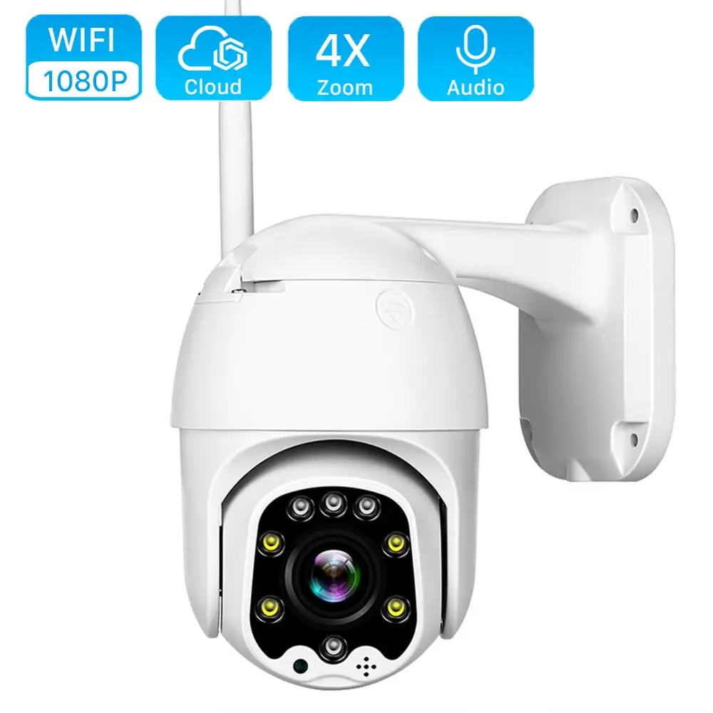 1080P беспроводная wifi PTZ IP камера IP66 наружная скоростная купольная CCTV камера безопасности двухсторонняя аудио P2P камера ptz camaras de seguridad