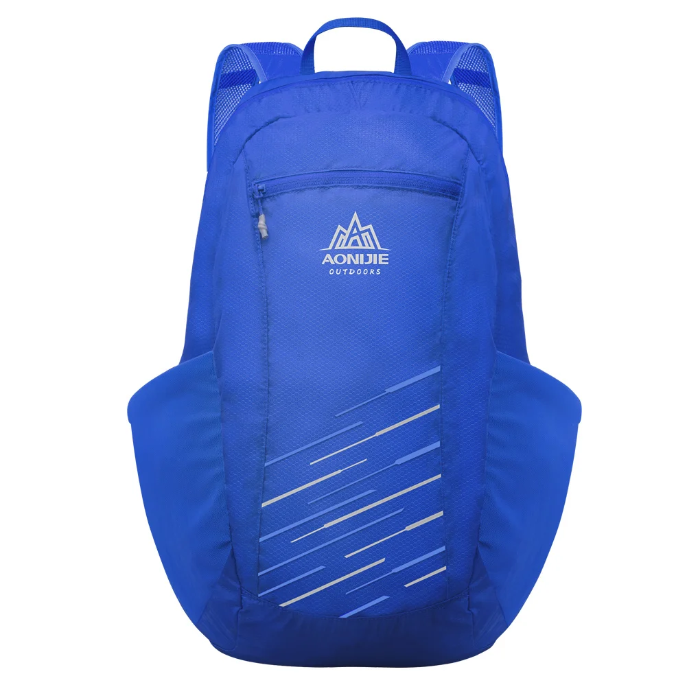 Синий цвет AONIJIE Lightweight Folding Packable Backpack Travel Bag Pack Hiking Camping Shopping Daypack 18L Backpack H944 - Цвет: Синий цвет
