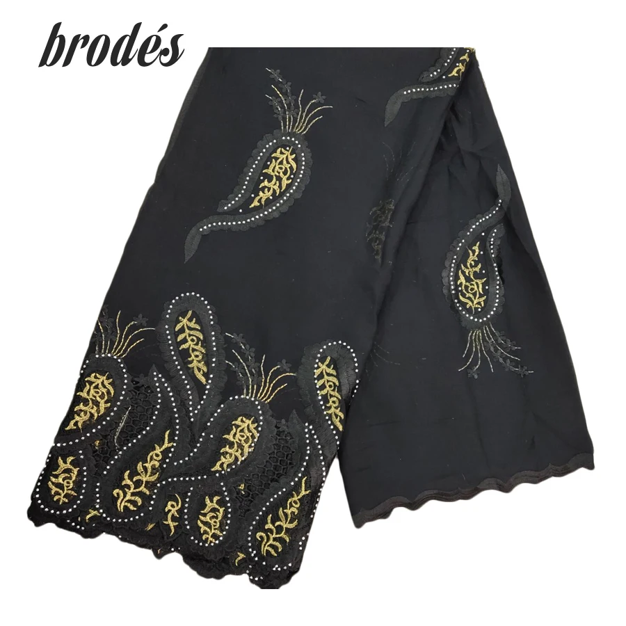 

African Women Scarfs muslim embroidery heavy Cotton Scarf big size scarf with Beads for Shawls Wrap