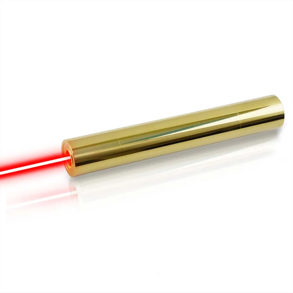 

CWLASER 5-in-1 650nm Focusable Copper Red Laser Pointer High Power 200mW Red Laser Burning Laser Pointer (Copper)
