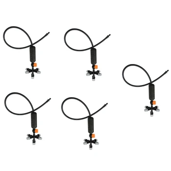 

NEW-5 Pcs Hanging Anti Drip Misting Nozzle Cross Atomizing Nozzle Fog WATER SPRAY to Greenhouse Drip Irrigation