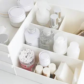 

Makeup Organizer Jewelry Necklace Earring Cosmetics Storage Container Drawer Home Desktop Storage Box Plastic Lipstick Organizer