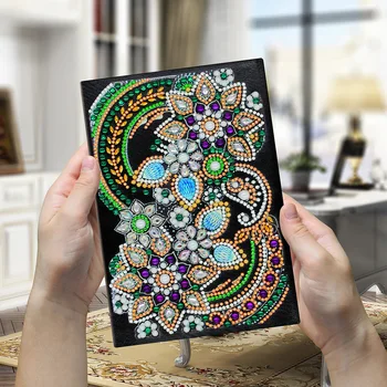 

Diary Book DIY Special Shape Diamond Painting Notebook 64 Pages Diary Book Sketchbook Diamond Embroidery Cross Stitch Craft Gift