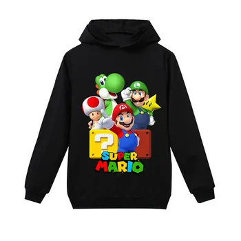 

Children Clothing Boys Sweatshirts 2020 Super Mario Hoodies Kids Long Sleeve T Shirts Casual Tops Tees Cartoon Girl Casual Pants