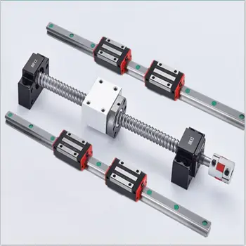 

SFU1610 Ball Screw Kit +Linear Rails 2PCS HGR20 Square Guide 4PCS HGH20CA /HGW20CC Carriages Blocks for CNC Part