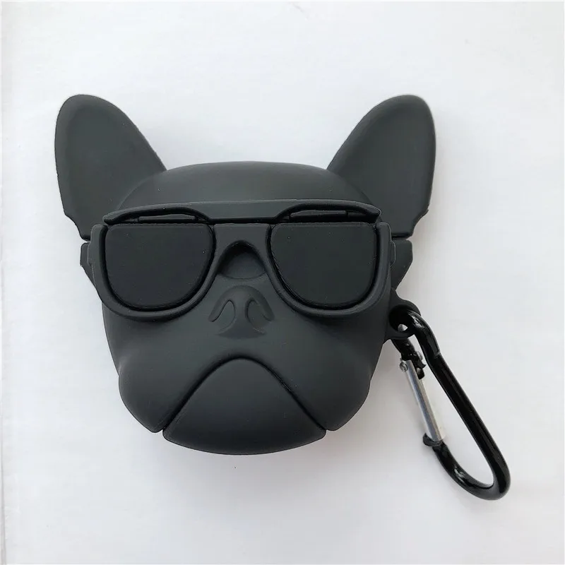 Классный Модный чехол для наушников Aerobull Bulldog для Apple, беспроводная Bluetooth гарнитура Airpods 1 2, Силиконовая Защитная крышка для наушников