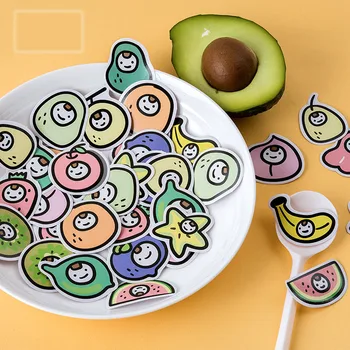 

Firuts Head Series Kawaii Cute Sticker Custom Stickers Diary Stationery Flakes Scrapbook DIY Decorative Stickers