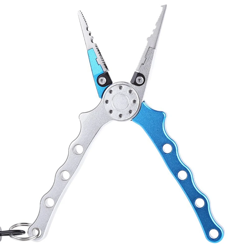 

Portable Mini Fishing Plier Aluminium Alloy Light Lure Grip Plier Fishing Kit With Pouch