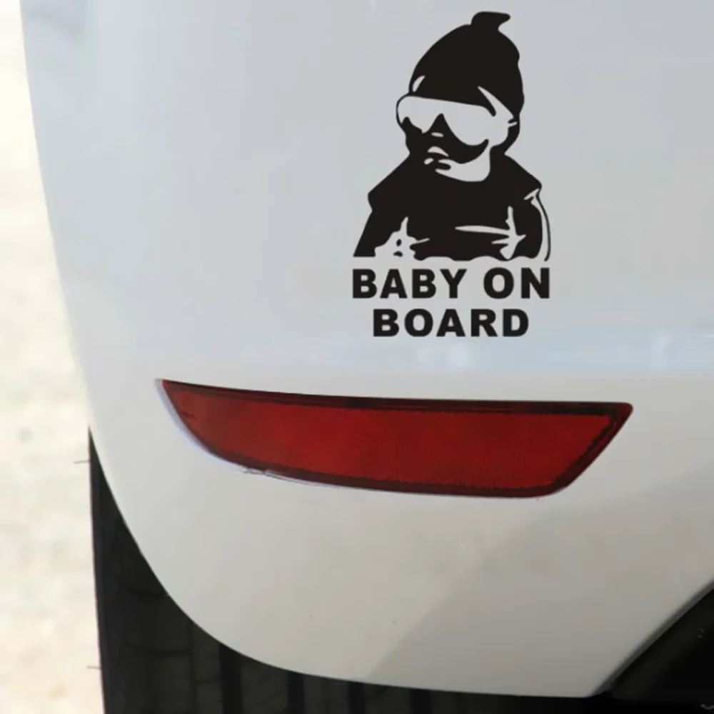 Милый BabyCar Наклейка на окно светоотражающая пленка 3D Автомобильная наклейка