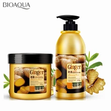 Профессиональный Шампунь для имбирных волос, 400 мл, маска для лечения волос, 500 г, набор для ухода за волосами, увлажняющий, для восстановления, против выпадения волос