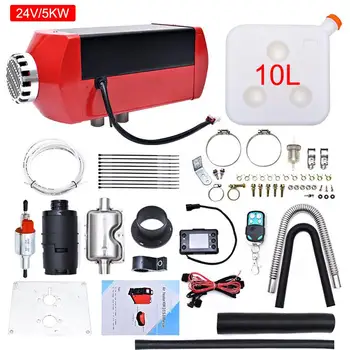 

Car Heater Air Parking Heater Parts 5KW All In One Kit&Remote Controller Exhaust Pipe Air Duct For RV Trucks Boat Car Trailer