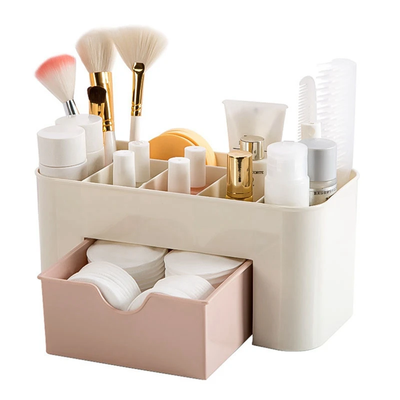 Best Price of  Plastic Makeup Organizer Box Cosmetics Storage Container Acrylic Lipstick Holder Jewelry Organizer 