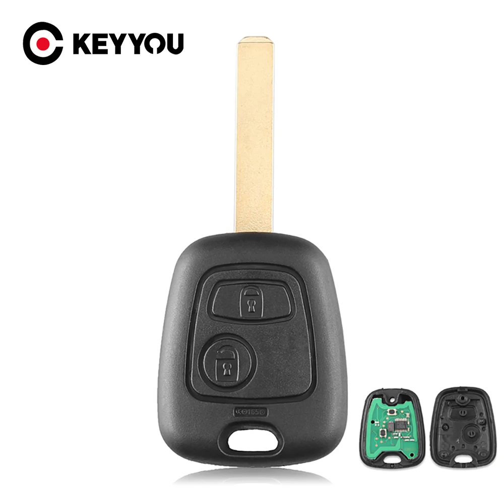 KEYYOU для Citroen C1 C2 C3 C4 Saxo Picasso Xsara Peugeot 106 206 306 307 107 207 407 Partner 2 BNT дистанционный ключ