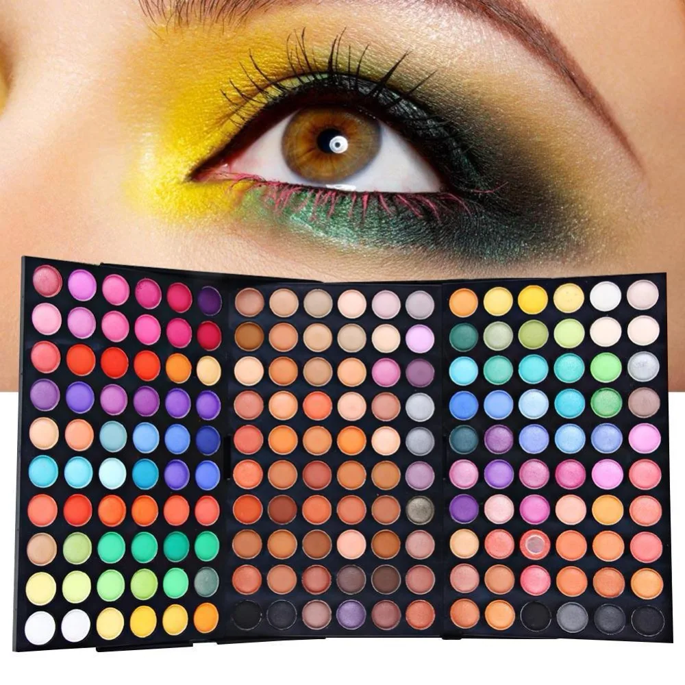 Goede Popfeel 180 Color Eyeshadow Palette Shimmer en Matte Naakt Makeup Eyeshadow Palette Cosmetische Oogschaduw Palet dfdf