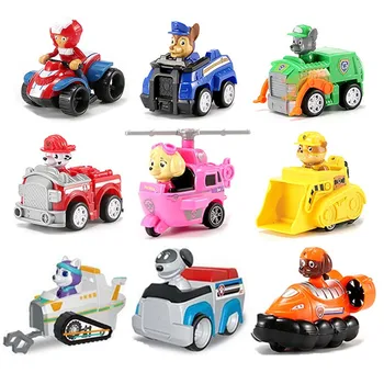 

9pcs paw patrol dog rescue set puppy patrol toy car patrol dog Ryder anime action character model toy car birthday Christmasgift