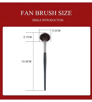 

2020 New Fan Shape Powder Concealer Blending Brush Professional Highlighter Cosmetic Brush Women Make Up Accessories DX316