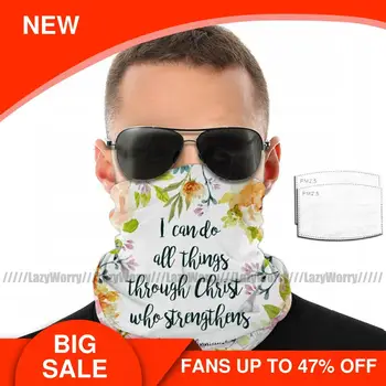 

God Mouth Face Mask I Can Do All Things Facial Mask with 2 Filters Kawai Pretty Adult Mask