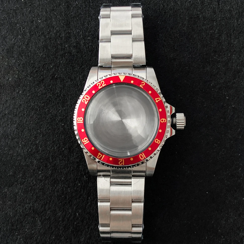 Watch accessories 39.5mm stainless steel case, aluminum bezel, acrylic glass, suitable for Japanese NH35 movement P1 