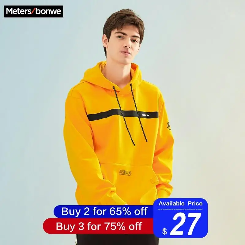 Metersbonwe,, Осень-зима, базовые толстовки, мужские свитшоты, мужские, высокое качество, индивидуальные, одноцветные, модные, мужские, с капюшоном, для скейтборда