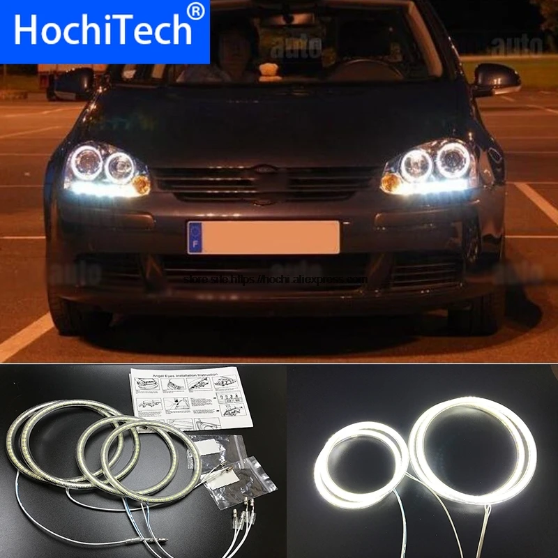 HochiTech для Volkswagen VW golf 5 MK5 2003 2009 ультра яркий SMD белый светодиодный ангельские глазки