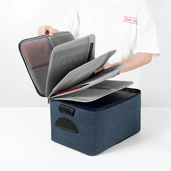 

Large Multifunction Storage Bag with Code Lock Zipper File Holder Luggage Compression Storage Bag Portable Storage Bag DA60SN