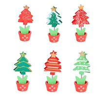 

1 Set of 6pcs Christmas Tree Kids Gift Book Tag (Random Style)