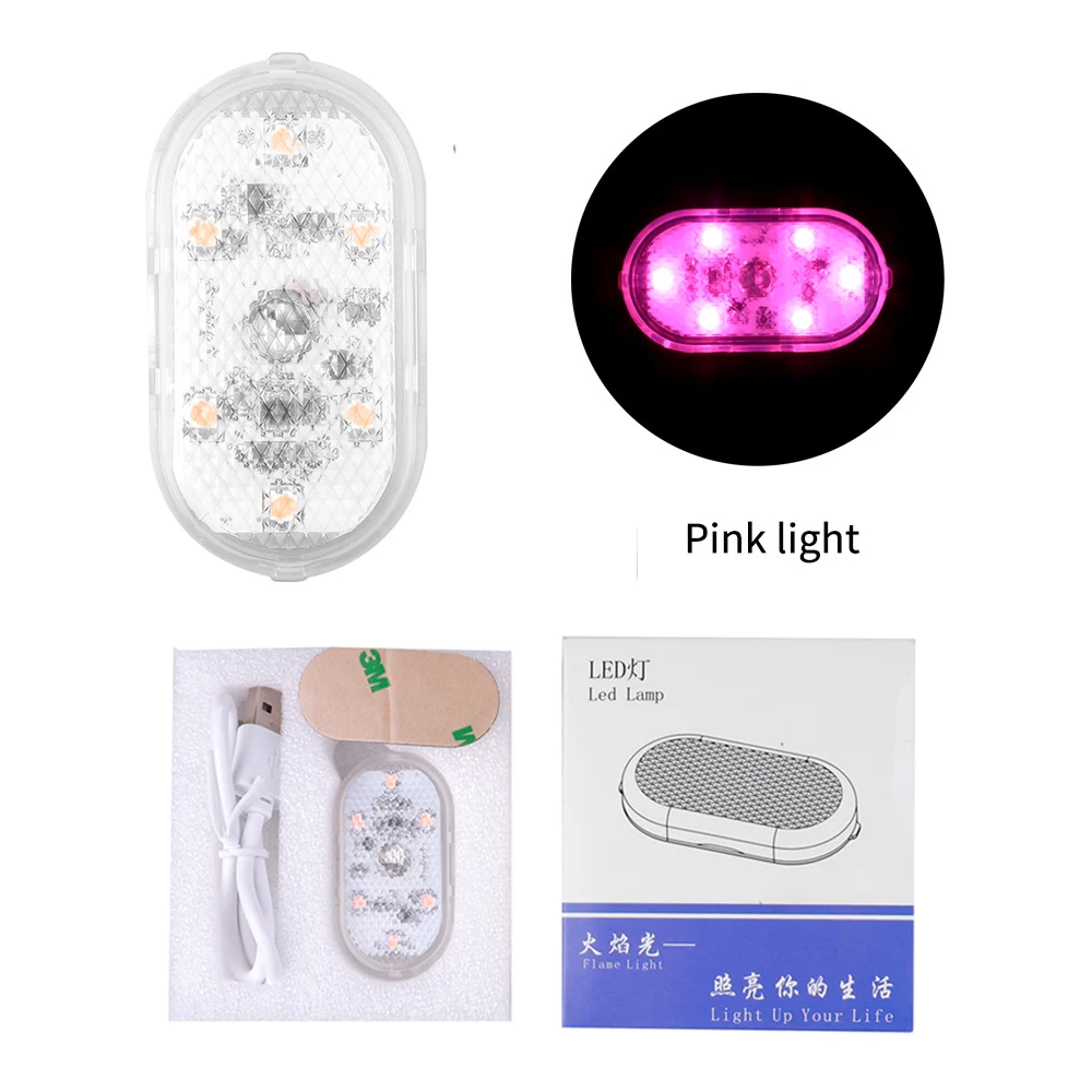 Auto Innenraum Wireless LED Licht Berührungssensor Auto Ambient USB  Ladelampe D